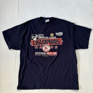 Vintage Boston Red Sox 2004 American League Champions T Shirt Size XL Dynasty